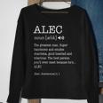 Alec Funny Adult Mens Name Definition Personalized Sweatshirt Gifts for Old Women