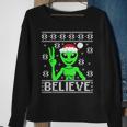 Alien Believe Ugly Christmas Sweater Sweatshirt Gifts for Old Women
