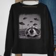 Alien Ufo Racoon Meme Funny UFO Funny Gifts Sweatshirt Gifts for Old Women