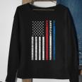 All-American Dad Patriotic Usa Flag Fathers Day Gift Sweatshirt Gifts for Old Women