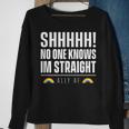 Ally Af - No One Knows Im Straight Sweatshirt Gifts for Old Women