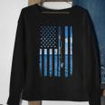 American Flag Fish Fisher Fisherman Bass Fishing Usa Sweatshirt Gifts for Old Women