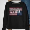 American Flag Resist Upside Down United StatesSweatshirt Gifts for Old Women
