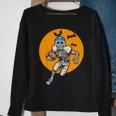 American Football Skeleton Halloween Boys Football Fan Sweatshirt Gifts for Old Women