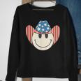 American Smile Face Cowboy Cowgirl 4Th Of July Howdy Rodeo Sweatshirt Gifts for Old Women