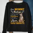 American Staffy Dear Mommy Thank You For Being My Mommy Sweatshirt Gifts for Old Women