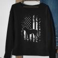 American Us Flag Bull Mastiff Sweatshirt Gifts for Old Women