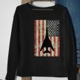 American Usa Flag B-1 Lancer Bomber Army Military Pilot Sweatshirt Gifts for Old Women