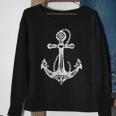 Anchor Symbol Sacred Rose Heart Tattoo Style Sweatshirt Gifts for Old Women