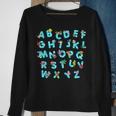 Animals Alphabet Back To School Cute First Day Of School Sweatshirt Gifts for Old Women