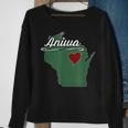 Aniwa Wisconsin Wi Usa City State Souvenir Sweatshirt Gifts for Old Women