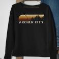 Archer City Tx Vintage Evergreen Sunset Eighties Retro Sweatshirt Gifts for Old Women