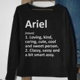 Ariel Definition Personalized Name Birthday Idea Sweatshirt Gifts for Old Women