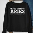 Aries Personal Name Funny Aries Sweatshirt Gifts for Old Women