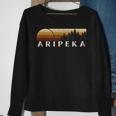 Aripeka Fl Vintage Evergreen Sunset Eighties Retro Sweatshirt Gifts for Old Women