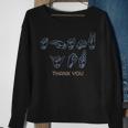 Asl American Sign Language Thank You Sweatshirt Gifts for Old Women