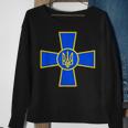 Ato Cross Tryzub Ukraine Army Emblem Flag President Zelensky Sweatshirt Gifts for Old Women