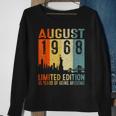 August 1968 Limited Edition 55 Years Of Being Awesome Sweatshirt Gifts for Old Women