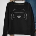 Autobianchi Bianchina Classic Car White Outline Graphic Sweatshirt Gifts for Old Women