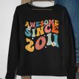 Awesome Since 2011 12Th Birthday Retro Born In 2011 Sweatshirt Gifts for Old Women