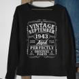 Awesome Since September 1943 Vintage 80Th Birthday Gifts Men 80Th Birthday Funny Gifts Sweatshirt Gifts for Old Women