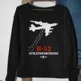 B52 Stratofortress Tech Drawing Cold War Bomber Sweatshirt Gifts for Old Women