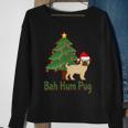 Bah Hum Pug Awesome Thanksgiving Gif Sweatshirt Gifts for Old Women