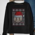 Baseball Ugly Christmas Sweater Santa Hat Sport Fan Xmas Sweatshirt Gifts for Old Women