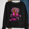 Bc Breast Cancer Awareness In October We Wear Pink Black Women Cancer Sweatshirt Gifts for Old Women