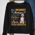 Bearded Collie Dear Mommy Thank You For Being My Mommy Sweatshirt Gifts for Old Women