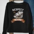 Bearded Dragon Respect The Beard Lizard And Reptile Sweatshirt Gifts for Old Women