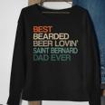 Beer Best Bearded Beer Lovin Saint Bernard Dad Fathers Day Sweatshirt Gifts for Old Women