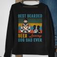 Beer Best Bearded Beer Loving Dog Dad Ever Border Collie Dog Love Sweatshirt Gifts for Old Women