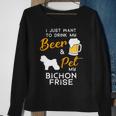 Beer Bichon Frise Dog Beer Lover Owner Christmas Birthday Gift Sweatshirt Gifts for Old Women