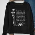 Ben Franklin Quote Those Who Can Give Up Liberty Sweatshirt Gifts for Old Women