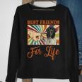 Best Friends For Life Landseer Dog Lover Sweatshirt Gifts for Old Women