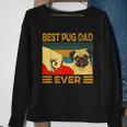 Best Pug Dad Ever Retro Vintage Sweatshirt Gifts for Old Women