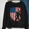 Bigfoot 4Th Of July Bald Eagle American Usa Flag Patriotic Sweatshirt Gifts for Old Women