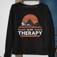 Bikejöring Is My Therapy Dog Training Sweatshirt Gifts for Old Women
