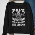 Biker Grandpa Paps The Man Myth The Legend Motorcycle Sweatshirt Gifts for Old Women