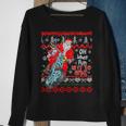 Biker Santa Motorcycle Ugly Christmas Sweater Sweatshirt Gifts for Old Women