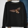 Birding Harrier Hawk Marsh Hawk Pocket-Style Emblem Sweatshirt Gifts for Old Women