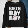 Birthday Boy Baseball Batter Catcher Pitcher Baseball Theme Sweatshirt Gifts for Old Women