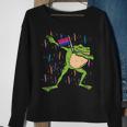Bisexual Flag Frog Dab Lgbt Bi Pride Stuff Animal Sweatshirt Gifts for Old Women