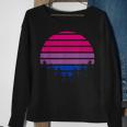 Bisexual Flag Retro Sunset Lgbt Bi Pride Gifts Sweatshirt Gifts for Old Women