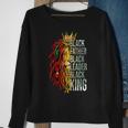 Black Father Leader King Melanin Men African Fathers Day Sweatshirt Gifts for Old Women