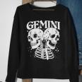 Blackcraft Zodiac Signs Gemini Skull Magical Witch Earth Sweatshirt Gifts for Old Women