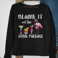 Blame It On The Drink Package Cruise Vacation Cruising Sweatshirt Gifts for Old Women