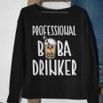 Boba Tea Professional Drinker Cute Kawaii Bubble Milk Tea Sweatshirt Gifts for Old Women