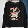 Boo Boo Crew Nurse Ghost Retro Halloween Nurse Sweatshirt Gifts for Old Women